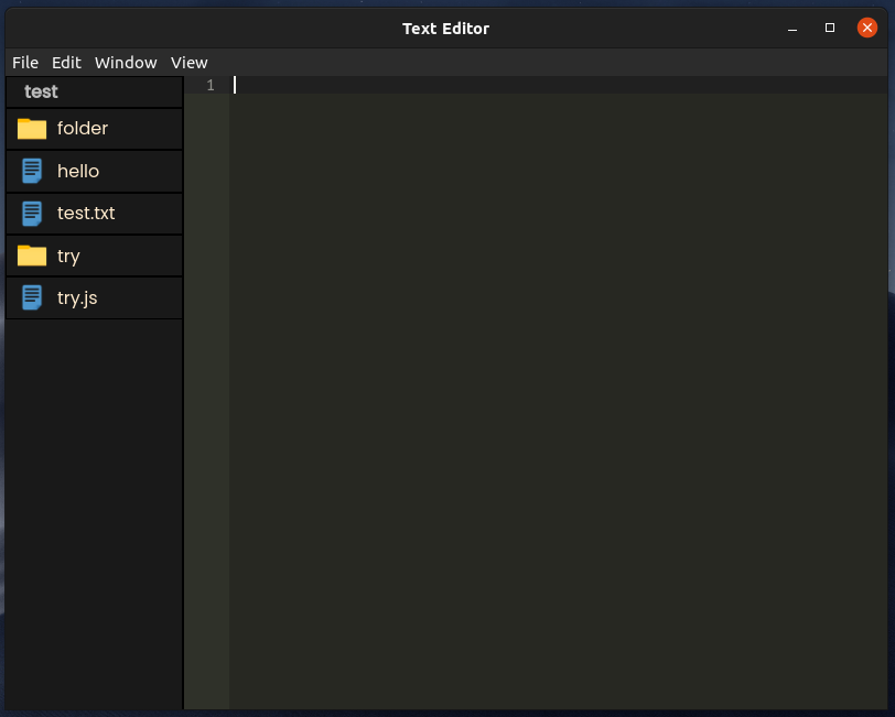 Simple Text Editor using Electron.js